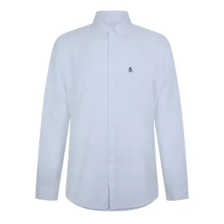 Original Penguin - Button-Down-Hemd für Herren, Oxford-Stil, Langärmlig (Weiß)