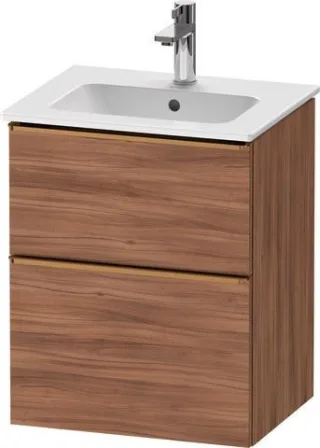 Duravit D-Neo Waschtischunterbau wandhängend Nussbaum Matt 510x402x625 mm - DE4360004790000 DE4360004790000
