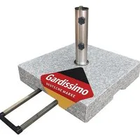 Gardissimo Schirmhalter 70 kg Granit Edelstahl Sonnenschirmständer Robusto, 1 tlg., Komplett-Set