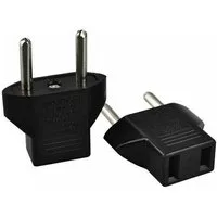 SpionProfi 2x USA Steckeradapter für China, AU, Japan auf EU/DE Euro-Stecker Elektro-Adapter, Kompakter USA-zu-EU-Adapter, ideal für US-Geräte in Europa