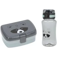 LÄSSIG Lunchbox About Friends, Racoon, Polyprophylen (PP), Tritan, (Set, 2-tlg), mit Trinkflasche
