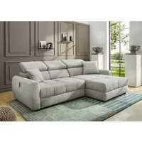 Jockenhöfer Gruppe Ecksofa Move, L-Form, B: 270cm, mit 60 cm elektrischer Sitztiefenverstellung, 140kg Belastbarkeit je Sitz, Kopfteilverstellung & USB-Anschluss