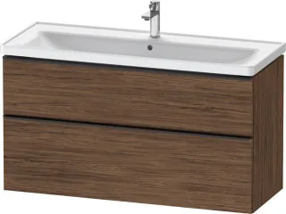 Duravit D-Neo Waschtischunterbau wandhängend Nussbaum dunkel Matt 1184x452x625 mm - DE43910BD210000 DE43910BD210000