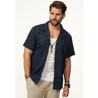 SOULSTAR Kurzarmhemd im Vintage Summer-Look Herren Kurzarm Strick Polo-Hemd T-Shirt