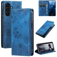 Tec-Expert Handyhülle Handy Hülle Klapphülle für Samsung Galaxy A17 / A17 5G 6.7 Zoll, 6.7", Blumen Pusteblume Case Cover mit Kartenfächern und RFID Schutz
