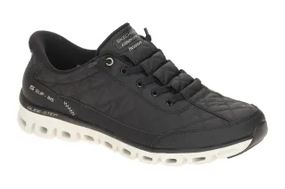 Skechers 104556 BKNT GLIDE STEP - AT EASE Schwarz Halbschuhe, Slip-Ins Sneakers