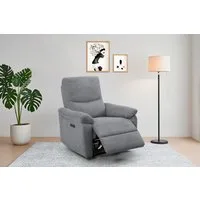 Home affaire Relaxsessel ODILON, TV-Sessel mit Relax- und Liegefunktion, Struktur-Bezug, manuelle und elektrische Funktion (mit USB A/C), Federkern-Polsterung