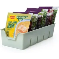 KONZEPT Gewürzregal Gewürz Organizer für Schrank, Gewürzbehälter aus Plastik, 2-tlg., Gewürzorganiser Küche