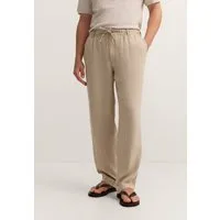bugatti Chinohose Regular Fit aus Leinen-Baumwolle