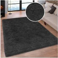 OTTO home Hochflor-Teppich Silky, besonders weich und kuschelig, sehr dichte Qualität, rechteckig, Höhe: 33 mm, rutschhemmend beschichtet, waschbar, uni, Wohnzimmer, Schlafzimmer