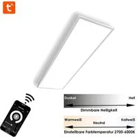 TEUTO Licht LED Panel LED Panel 105cm, App-Steuerung, dimmbar, 42W, 3000-6500K, LED fest integriert, Tageslichtweiß, Warmweiß, Neutralweiß, LED Pendelleuchte