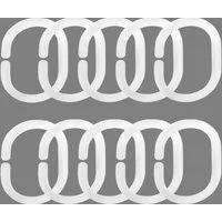 Good Life Gardinenring Clara, Vorhänge, (Set, 10-St), offen / geschlossen (10 Stück)