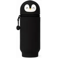 ZUKUNFTSENKEL Federmäppchen Etui Silikon Kinder Mäppchen, (Stiftebox für Schule Büro & Kindergarten, (Pinguin, Panda, Dino, Bär, Katze, Biene), Ausziehbares Federmäppchen mit Tier Design