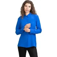 Posh Gear Seidenbluse Damen Seidenbluse Collettoseta Bluse aus 100% Seide 100% Seide