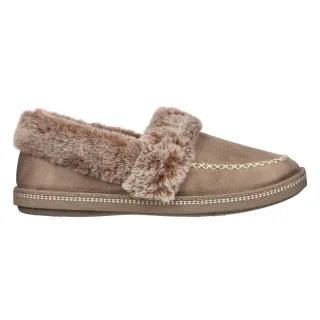 Skechers - "Cosy CampF" Hausschuhe für Damen, Leder (Braungrau)
