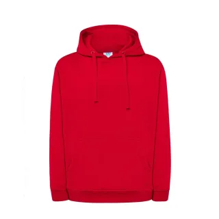 JHK - Kapuzenpullover für Herren, Kängurutasche (Rot)