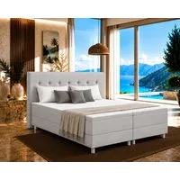 Best for Home Boxbett Neo Sawana Bonellfederkernmatratze mit 5 cm Topper (Komplettbett, 4-St., 90x200 120x200 140x200 160x200 180x200 200x200), 7-Zonen-Bonnellfederkernmatratze, ergonomischer Schlafkomfort