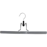 MAWA Kleiderbügel Klemmbügel, rutschhemmend, drehbarer Haken, für Hosen/Röcke, 10 Stück