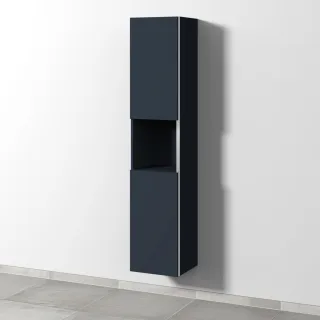 Sanipa 3way Hochschrank mit 2 Türen und 1 offenem Fach, Marine-Matt BP1141R