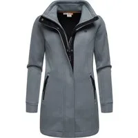 Ragwear Sweatjacke Letrice Bonded Elegante Zip-Jacke mit hohem Kragen in Feinstrickoptik