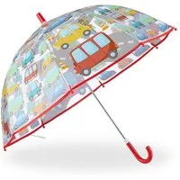 relaxdays Stockregenschirm Regenschirm für Kinder, Auto