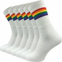 GAWILO Socken mit Regenbogen Flagge, Pride- & LGBTQ Statement (6 Paar) Zeigen Sie Ihren Support der LGBTQ Community