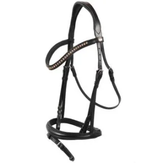 Hans Melzer Horse Equipment Hans Melzer Trense Mechtersen schwarz/silber Pony