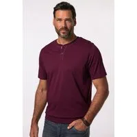 JP1880 T-Shirt Henley Bauchfit Halbarm Rundhals