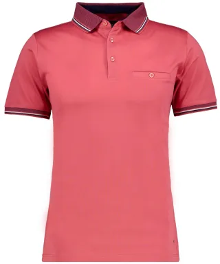 RAGMAN - Polo uni, mercerisierte Baumw. terracotta - Gr. - 3XL
