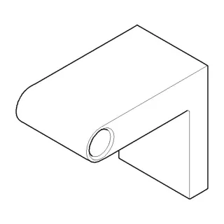 Dornbracht Wandhalter links BTH+PH - 081767502-00 chrom