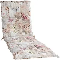 GO-DE Liegenauflage BUTTERFLY, B 60 x L 190 cm, Beige, Gartenliegen, Gartenauflage für Gartenliege