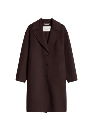 Marc OPolo Casual - Wollmantel relaxed Black Cherry - Gr. - 36