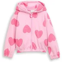 TOM TAILOR Sweatjacke mit All-Over Print