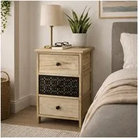 HTI-Living Kommode Kommode Melia 3 Schubladen Dekor Schwarz-Artisaneiche (Stück, 1 St., 1 Kommode)