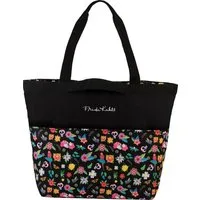 Frida Kahlo Shopper Frida Kahlo Shopper Polyester schwarz (Shopper), Damen Shopper Polyester, schwarz ca. 48cm x ca. 40cm