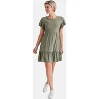 STOOKER WOMEN Spitzenkleid KIRA Kleid Kurzarmkleid Spitze elastisch tailliert für Damen