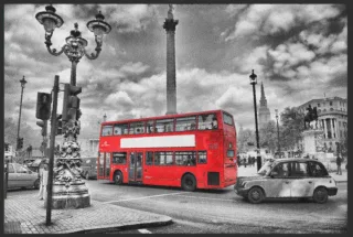 Fussmatte London Bus 4318 | Größe: 60 cm x 45 cm