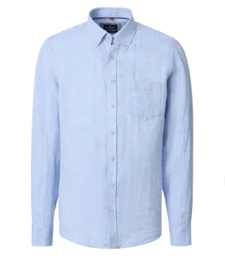 CASAMODA - Leinenhemd blau - Gr. - XXL