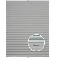ondeco Plissee Basic Thermo, ohne Bohren, verspannt, Klemmträger mit Feststellschraube