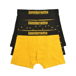 Lambretta - Boxershorts für Herren (3er-Pack) (Schwarz/Gold)