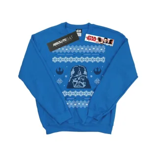 Star Wars Mens Christmas Darth Vader Fair Isle Sweatshirt (Bleu royal)
