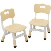 GarveeMore Kindersitzgruppe Kinderstuhl Set von 2, 3 Ebene Höhenverstellbar