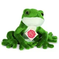 Teddy Hermann® Kuscheltier Frosch, 15 cm, zum Teil aus recyceltem Material