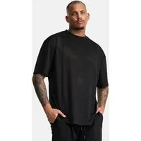 trueprodigy Oversize-Shirt Daniel Logoprint Rundhals Mesh Ware