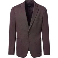 VENTI Sakko VENTI City Herren Sakko Revers Casual-Fit Stretch Bi-Color Rot