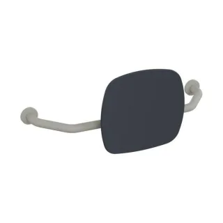 Hewi 801 Rückenstütze 801.51B917295 Wandabstand 150mm, matt, Lehne anthrazitgrau, felsgrau