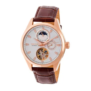 Heritor Automatik Sebastian Semi-Skelett Lederarmbanduhr