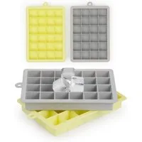 Blumtal Eiswürfelform Silikon - Größe M, 2x24er Pack, BPA frei, Leichtes Herauslösen