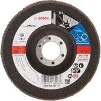 PRO X571 Fächerschleifscheibe, Ø 125mm, K80 Bohrung 22,23mm, abgewinkelt