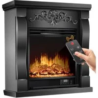 KESSER Elektrokamin, Elektrokamin Standkamin Kamin elektrisch mit LED 3D-Flamme